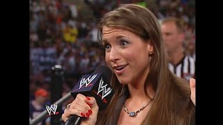 Stephanie Mcmahon Orders Security To Kick Eric Bischoff Out - Smackdown 08012002