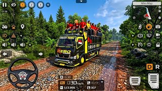 Truck Oleng on Jalur Offroad Map | BUSSID Simulator 3D 2026 screenshot 1