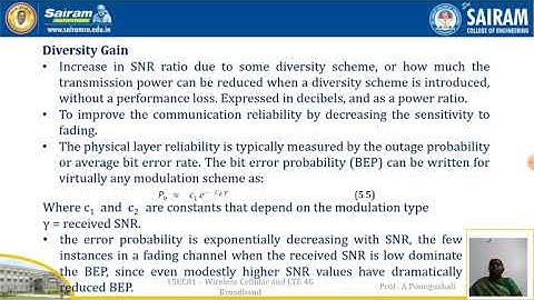 Lecture video_15EC81_Module2_Multiple Antenna Transmission and Reception_A Poonguzhali