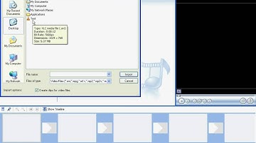 Importing an AVI file into Windows Movie Maker