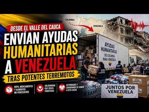 ⁣Desde Cali envían ayuda humanitaria a Venezuela tras potentes terremotos