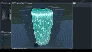 WIP waterfall shader - Godot