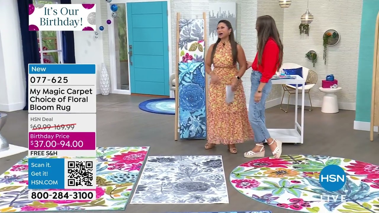 My Magic Carpet Floral Bloom 3' x 5' Rug