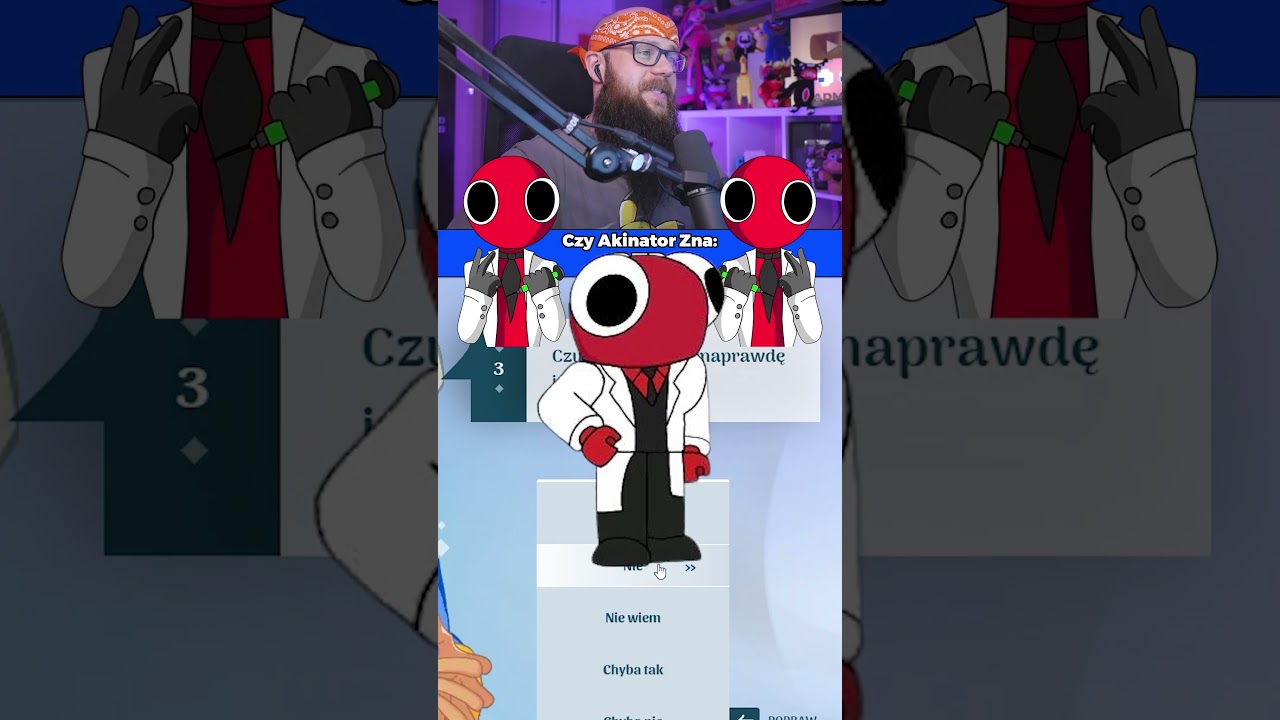 Czy *BOT AKINATOR* Zna "RED" z RAINBOW FRIENDS 2 ?