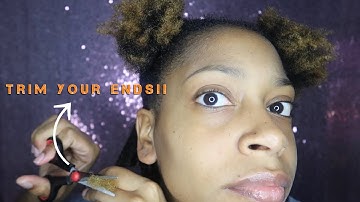 How To Trim Natural Hair Using Luster PINK Products | March 2020 CurlBox