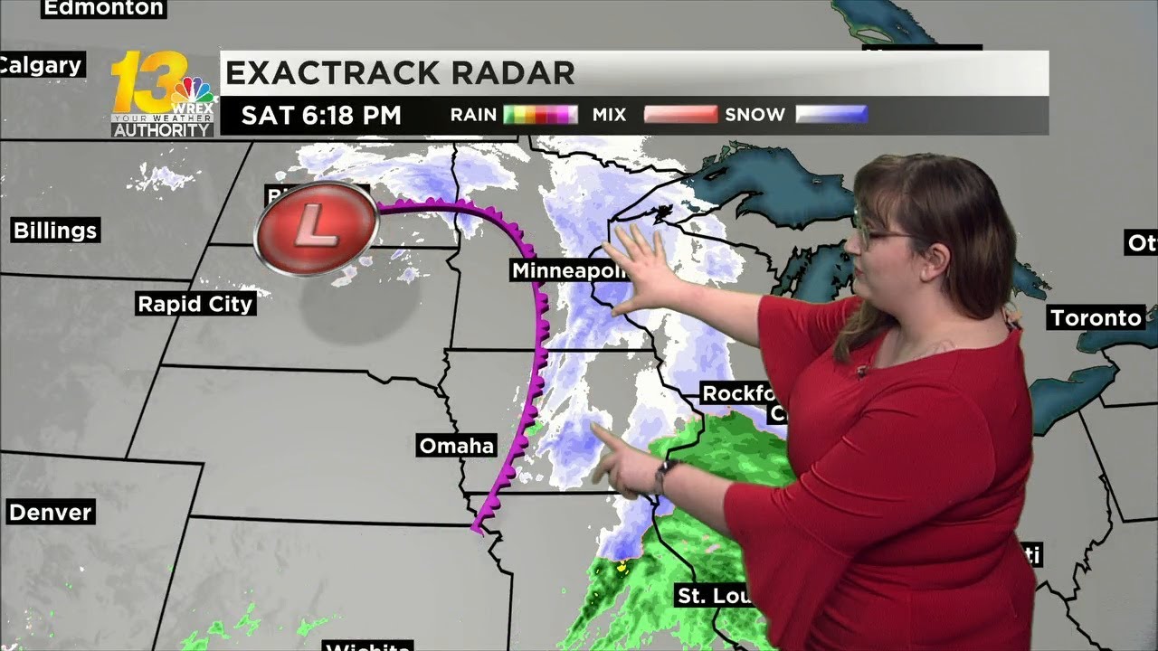 Widespread snow showers move in tonight - YouTube