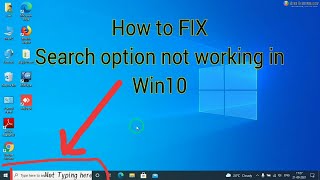 How to fix windows 10 search not working ॥ Fix can't type in search bar windows 10 ॥