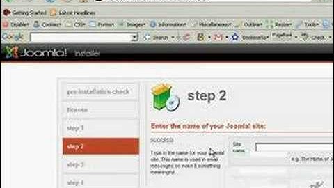 How to install and configure Joomla on a local machine