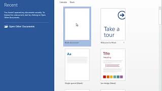 Getting started with Microsoft Word: Creating, opening and saving documents - Microsoft Word