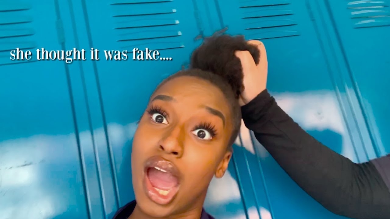 WEARING MY NATURAL HAIR TO SCHOOL FOR THE FIRST TIME! | Coco Chinelo