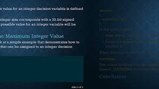 Famous Understanding the Size of Integer Variables in CPLEX Wealth