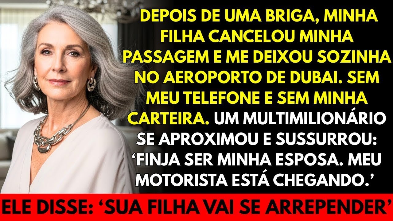 Minha filha cancelou minha passagem e me abandonou em Dubai… até um multimilionário mudar tudo