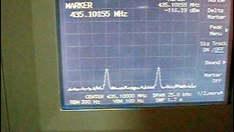 PE1RAH Two tone test on LE005-R2 Ultra Small Linear Transponder