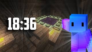 My First Sub 20 Minecraft Speedrun