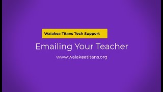 Titantech - How Do I Email My Teacher?