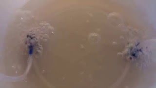 マルチポンプエアー排出比較(電池式エアポンプ)