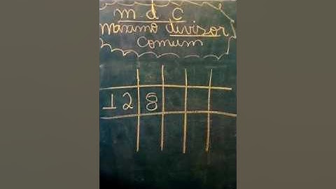 M.D.C- aula 3- Máximo Divisor Comum (aula 3)