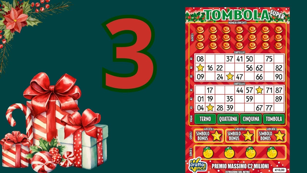 Tombola Super PACCO INTERO, 3 su 5