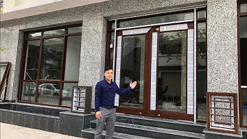 Cửa Nhôm Thuỷ Lực Owin Màu Vân Gỗ Trắc Lắp cho Biệt Thự Geleximco Hà Đông Hà Nội | Owin | Nhôm Owin