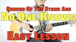 Download Lagu How to Play Queens Of The Stone Age No One Knows Acoustic MP3