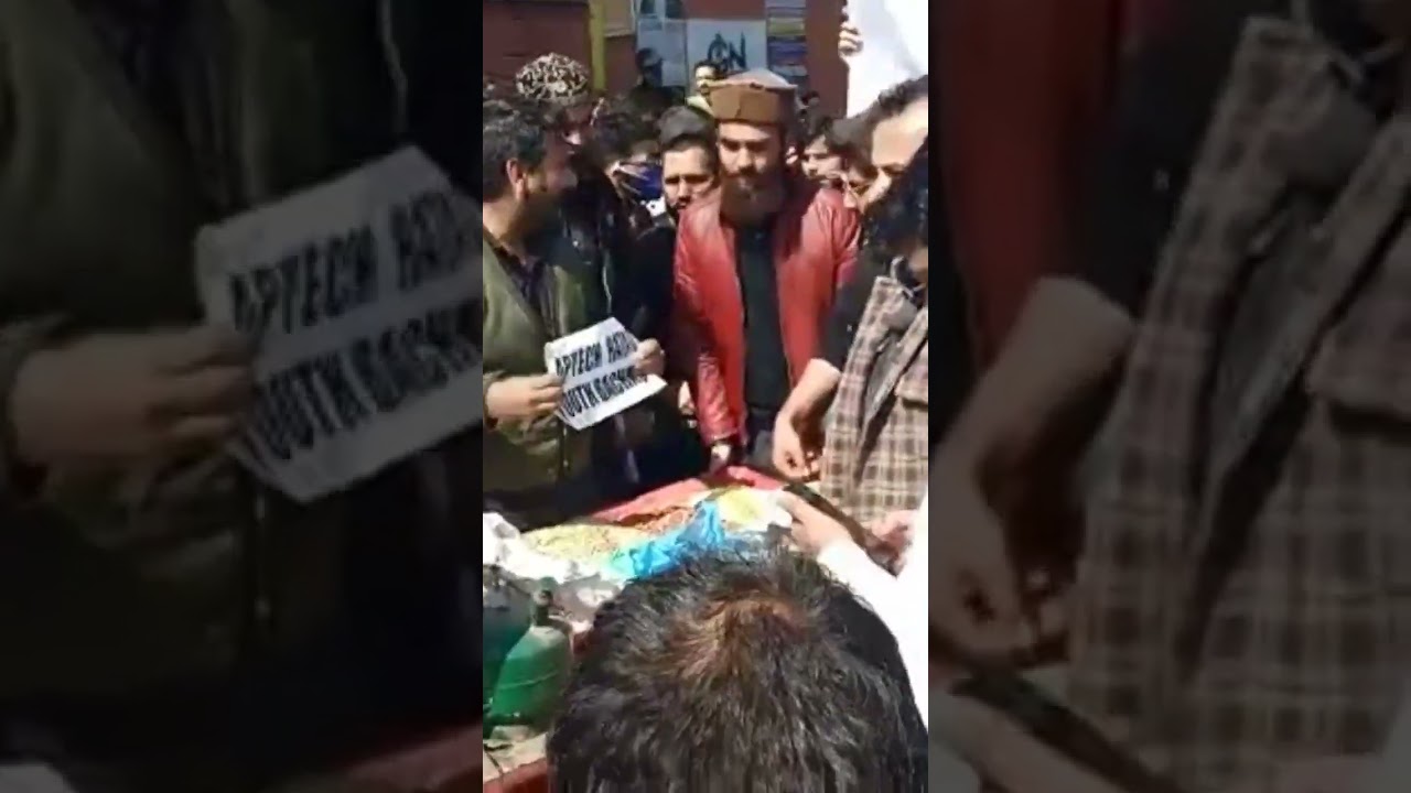 J&K youth protest today  