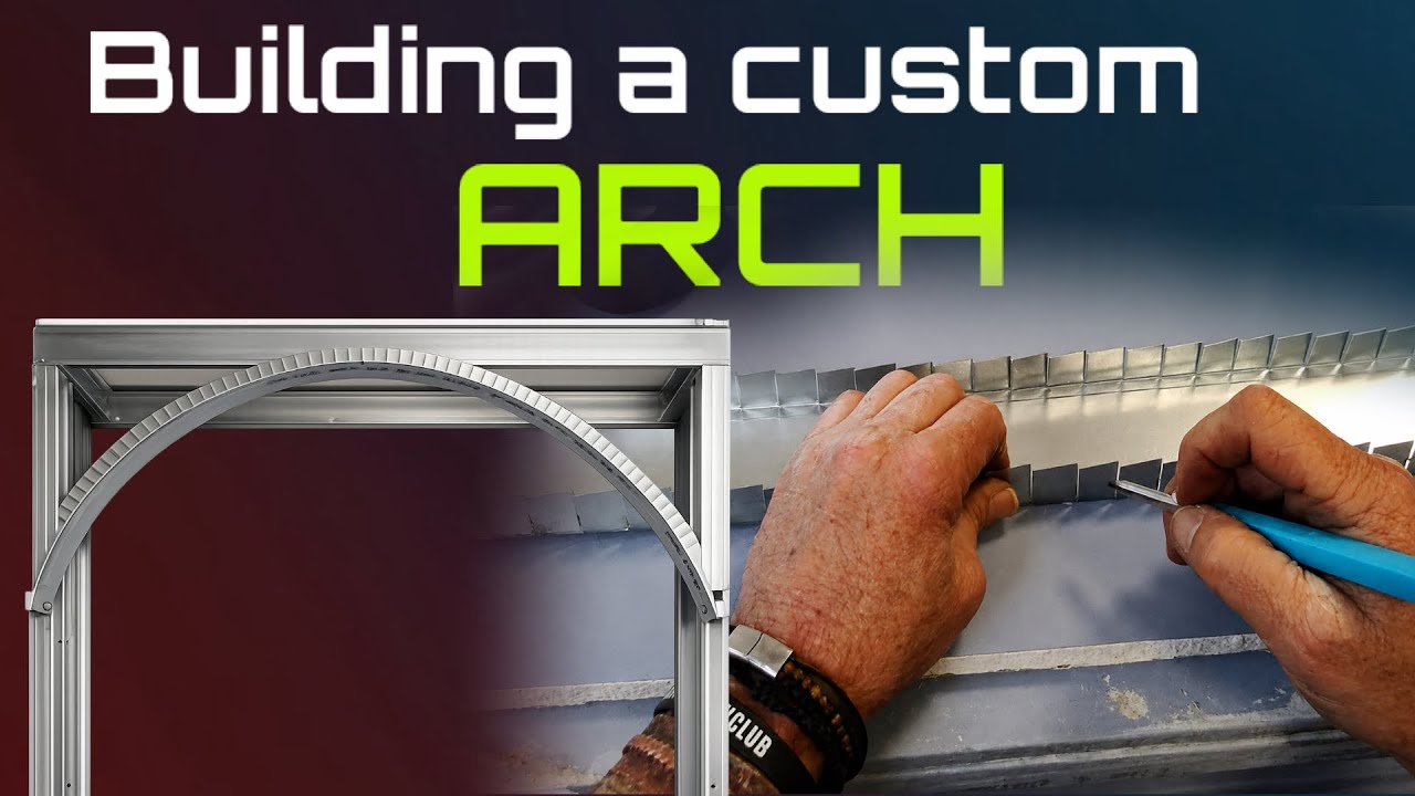 Building a custom arch for a refreshment station - YouTube