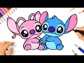 HOW TO DRAW STITCH AND ANGEL ????