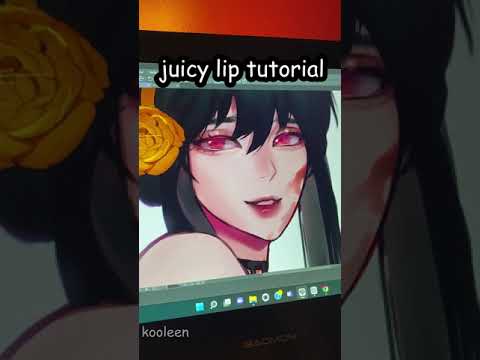 how to draw JUICY lips