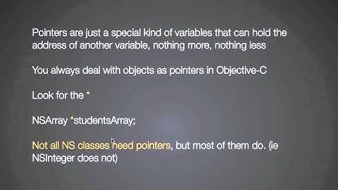 appBuilderTV.com Objecive-c Pointers