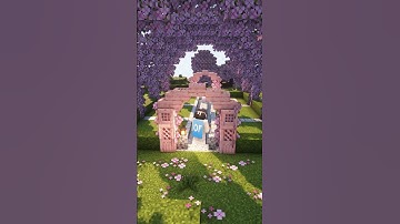 Minecraft Cherry Garden🌸 For Build and No Music #minecraft