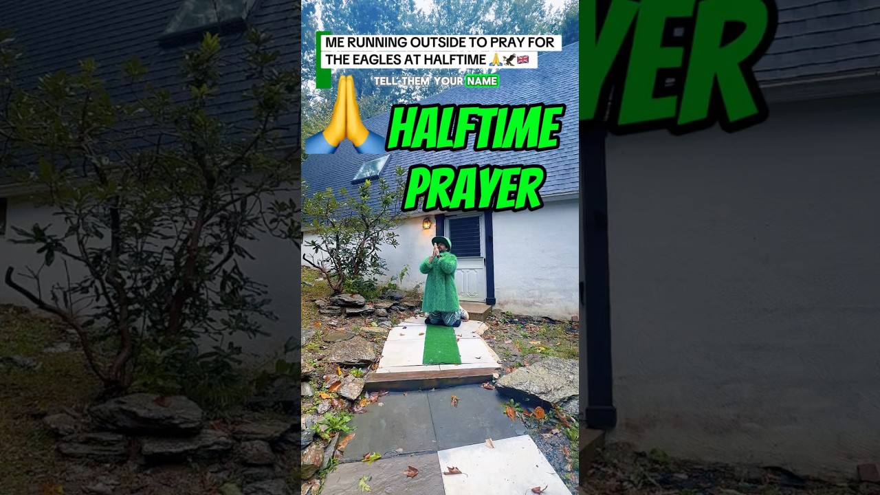 Watch Philadelphia Eagles London Halftime Prayer 🤣 on YouTube Watch Philadelphia Eagles London Halftime Prayer 🤣 on YouTube