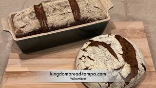 Professional Baker Teaches 100% Rye, Volkornbrot... Only 3 Ingredients!