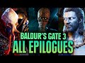Baldur's Gate 3 All Epilogue Choices + Endings - Good, Evil, Secret + All Romances Epilogues