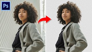 HOW TO SELECT CURLY HAIR OBJECTS QUICKLY & EASY - PHOTOSHOP TUTORIAL