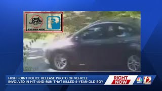 5-year-old boy killed in hit-and-run, High Point Police release photo of possible suspect vehicle