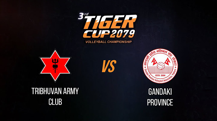 Tribhuvan Army Club vs Gandaki Province - Men's | Tiger Cup 2079 Volleyball Championship - LIVE
