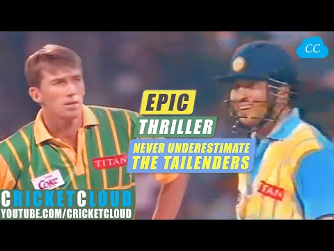 Epic Thriller | India Vs Australia Titan Cup 1996 Bangalore | Never Underestimate The Tailenders !!