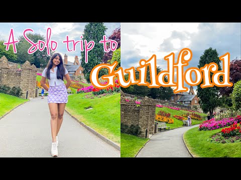 A day trip to Guildford | Guildford Castle, Surrey | Indian student in London | Travel Vlog