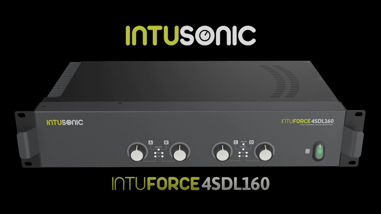 Intusonic INTUFORCE 4SDL160 4-Channel System Amplifier