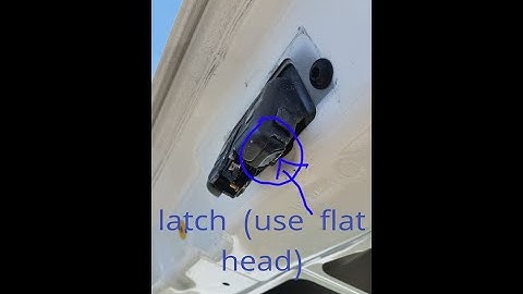 manually open a 2010-2017 fiat 500 trunk/hatchback