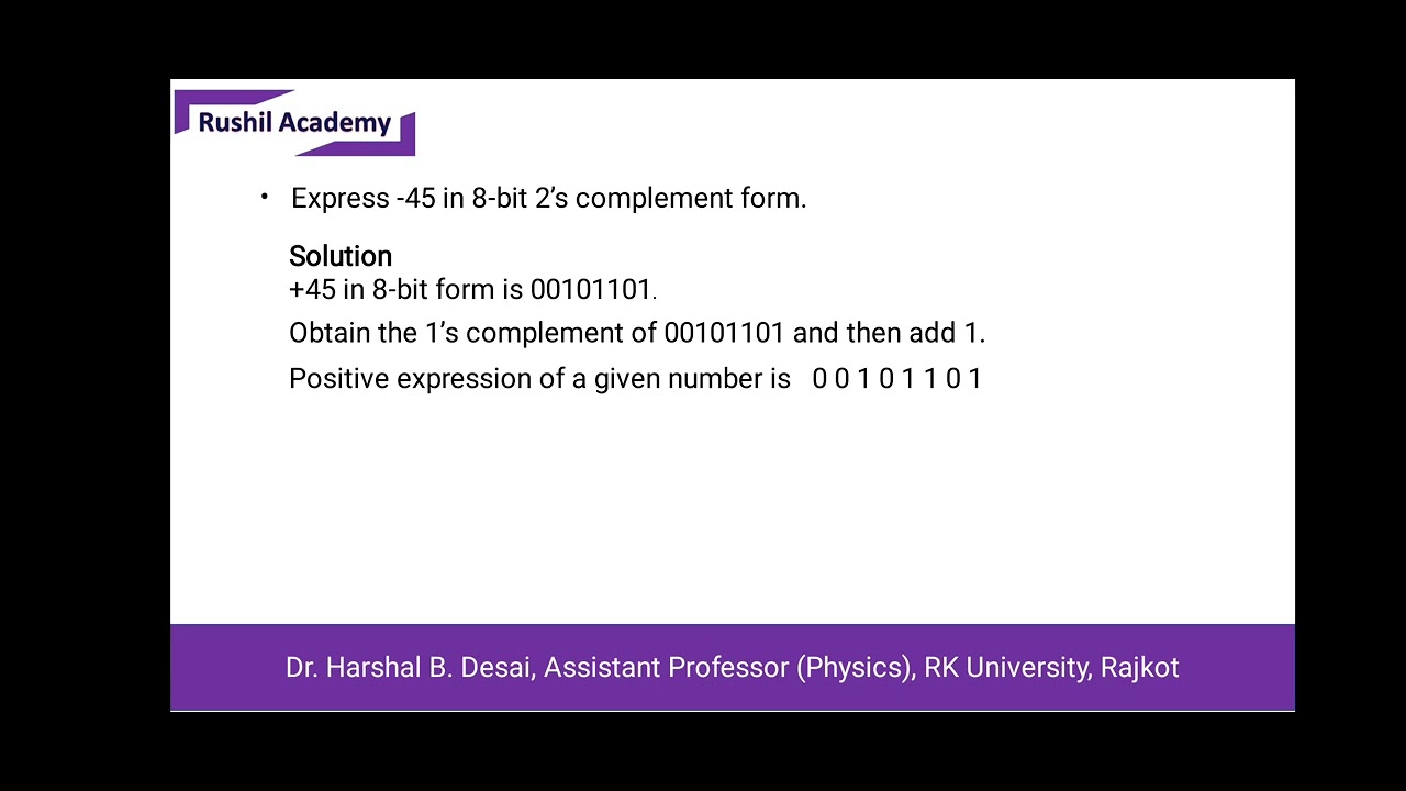 java programming tutorial: two's complement... 2's complement form - YouTube