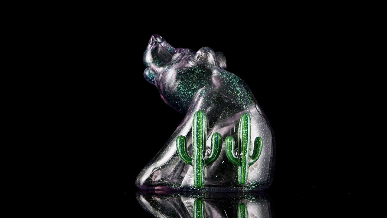 Coyle x Darby Glass Sitting Dichro Bear