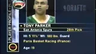 Tony Parker - 2001 NBA Draft - Pick #28