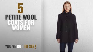 Top 10 Petite Wool Coats For Women [ Winter 2018 ]: Larry Levine Women's Petite Sb Short Wool,