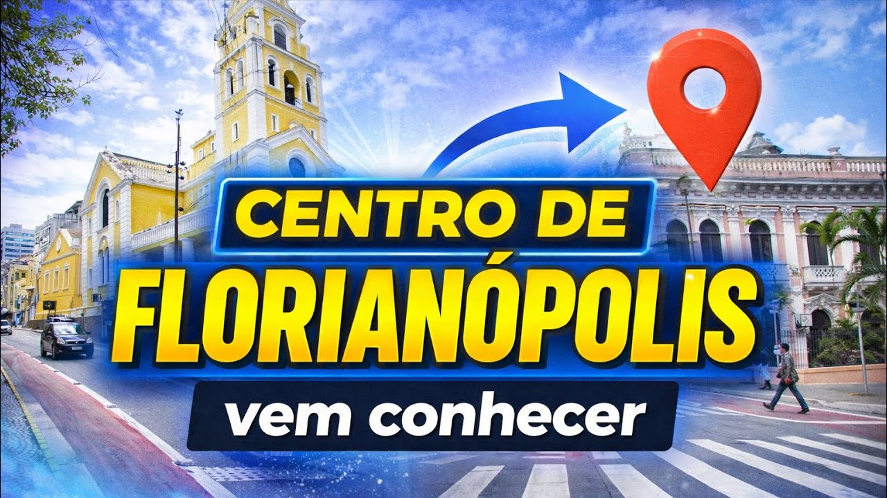 🌆🚶‍♂️ Um Passeio Hipnotizante Pelo Centro de Florianópolis em 4K! 🔥🎥