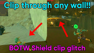 How to Clip Through walls in Zelda BOTW (Shield clip glitch) Working 2023