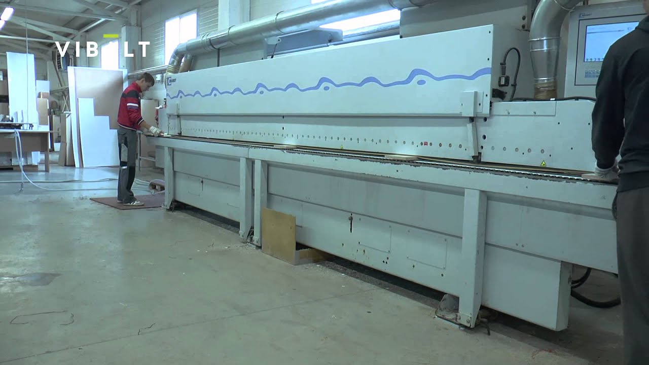 VIBALT, BRANDT, Edge banding machine - YouTube