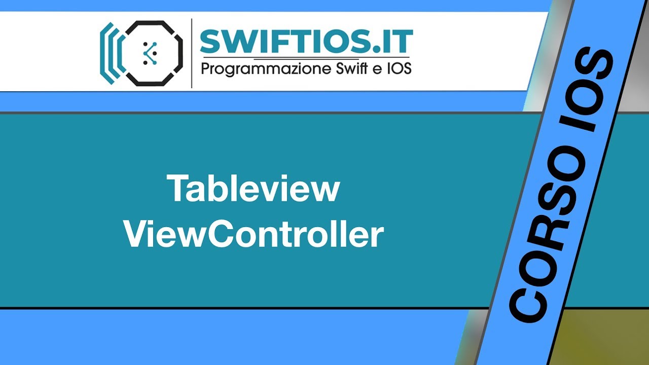 59 - TableView I in ViewController - IOS 12 e Xcode 10 | Italiano - YouTube