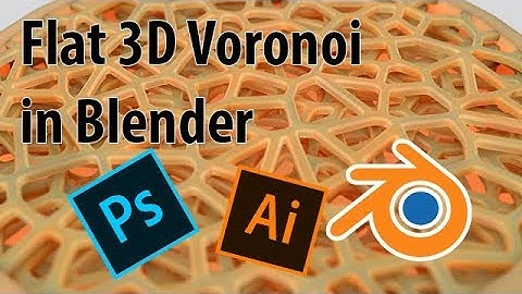 Blender voronoi flat plane tutorial