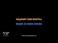 Din Dhalay Bayaan Karaoke With Scrolling Lyrics Roshan Jose Karaoke
